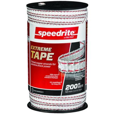 Speedrite 660 ft. x 150 lb. Extreme Electric Fence Tape, 1/2 in. W, White