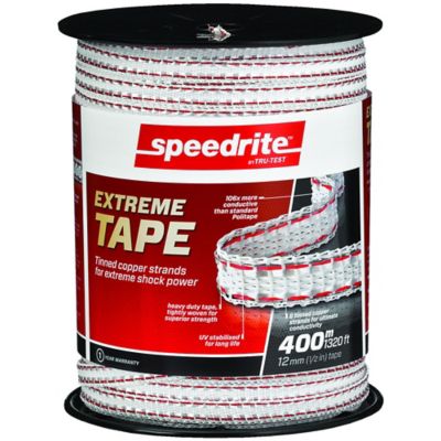 Speedrite 1,320 ft. x 150 lb. Extreme Electric Fence Tape, 1/2 in. W, White