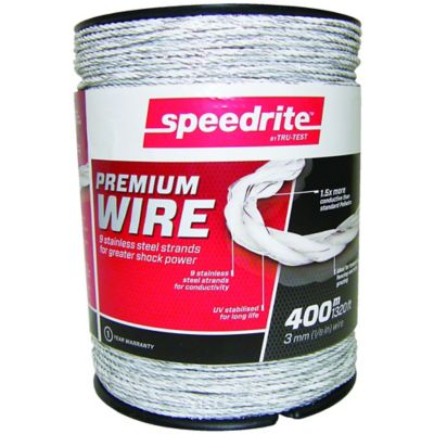 Speedrite 660 ft. x 125 lb. Polywire Electric Fencing, White