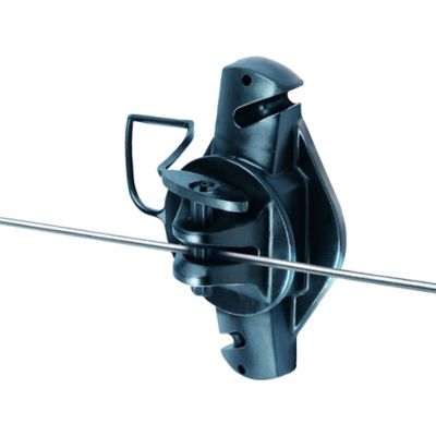 Image showing  Wood Post Pinlock Insulators, Black, 25-Pack