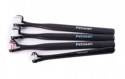 Petosan Double-Headed Toothbrush for Pets, Medium