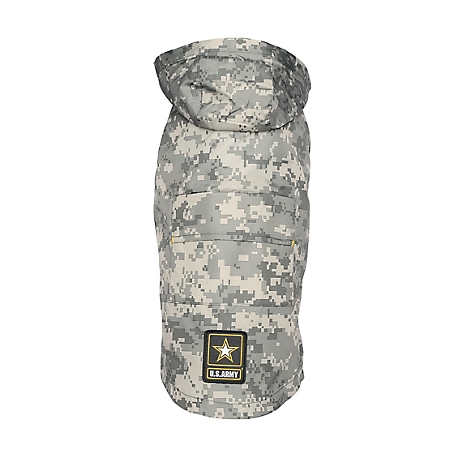 GF Pet US Army Packable Dog Raincoat