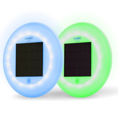 Techko 2Pk Techko Outdoor Solar Pool Lights Floating Multi-Color Led Waterproof Ip68