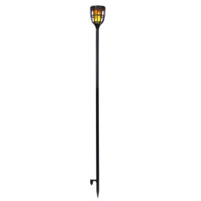 Techko 2pk TECHKO Outdoor Solar Tiki Torch Lights Flame Effect Adjustable Height with incl. Metallic Poles & Ground Stakes I absolutely love these lights