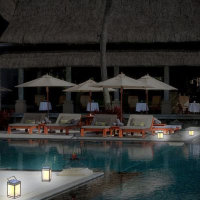 Image showing 7 th Techko Outdoor Solar Portable Lantern Yellow/White LED Light Contemporary Design Weather Resistant Clear Panel