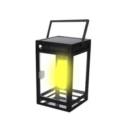 Techko Outdoor Solar Portable Lantern with Edison Bulb LED Contemporary Design with incl. Mounting Kit