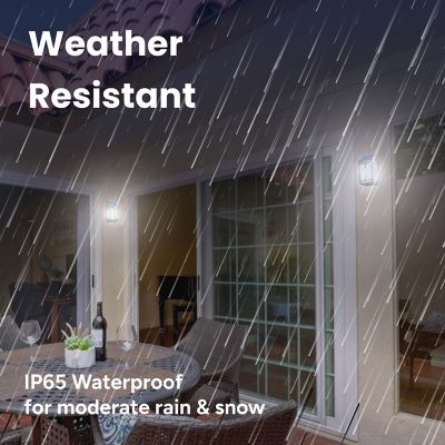 Image showing  Outdoor Solar Wall Lantern Sconce Edison Bulb LED Contemporary Design with incl. Mounting Kit Frosted Panel