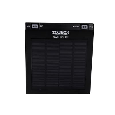 Image showing 9 th Techko Outdoor Solar Wall Lantern Sconce Edison Bulb LED Contemporary Design with incl. Mounting Kit Frosted Panel