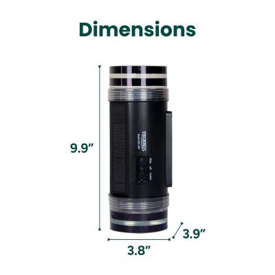 Image showing 6 th Techko Outdoor Solar Wall Light Sconce Cylinder Yellow/White LED Single-Directional incl. Wall Mount Kit