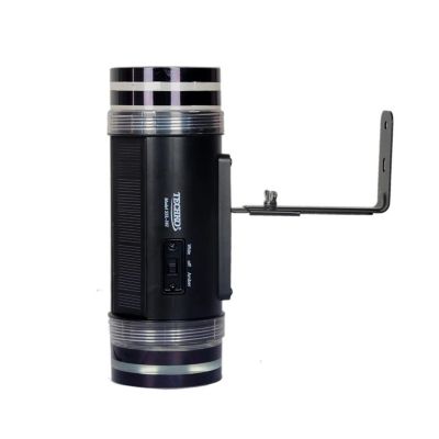 Image showing 8 th Techko Outdoor Solar Wall Light Sconce Cylinder Yellow/White LED Single-Directional incl. Wall Mount Kit