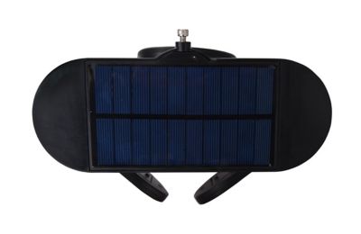 Image showing  Outdoor Solar Security Wall Light Dual Spotlight White LED