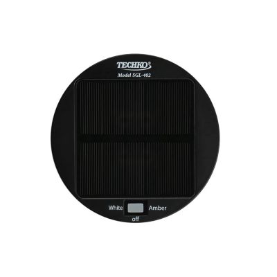 Image showing 9 th Techko Outdoor Solar Garden Path Lights Yellow/White LED Contemporary Design Weather Resistant