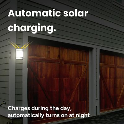 Image showing 6 th Techko Outdoor Solar Reflective Garden Path Lights Yellow/White Contemporary Design Weather Resistant