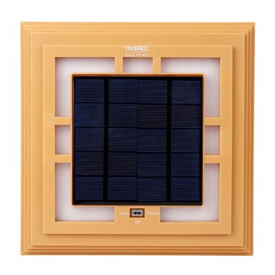 Image showing 8 th Techko Outdoor Solar Path Lights Japanese Zen Lantern Classic Yellow/White LED Weather Resistant Small