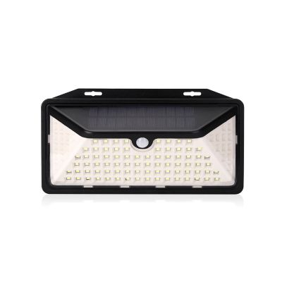 Image showing  4 in. Solar-Powered Outdoor LED Security Motion Sensing Wall Light Sconces, 2-Pack