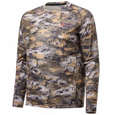 Huntworth Fallon Long-Sleeve Disruption Camo Lightweight Performance Hunting Shirt