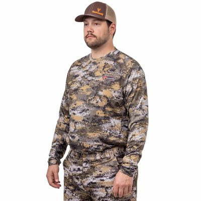 Image showing 2 th Huntworth Fallon Long-Sleeve Disruption Camo Lightweight Performance Hunting Shirt