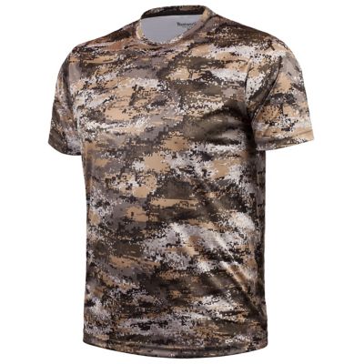 Huntworth Fallon Short-Sleeve Disruption Camo Lightweight Performance Hunting Shirt