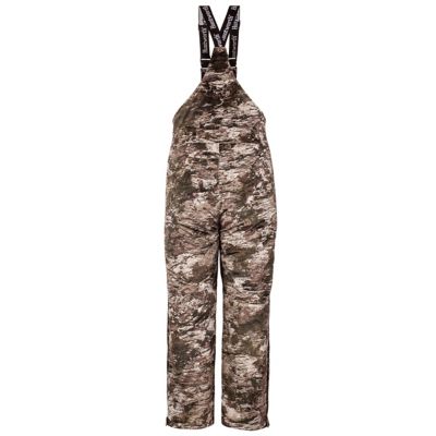 Image showing  Men's Waterproof Fairbanks Heavyweight Sherpa-Lined Tarnen Camo Bib Overalls
