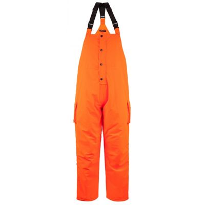 Huntworth Men's Kittery Heavyweight Waterproof Lined Tricot Bib Overalls, Blaze