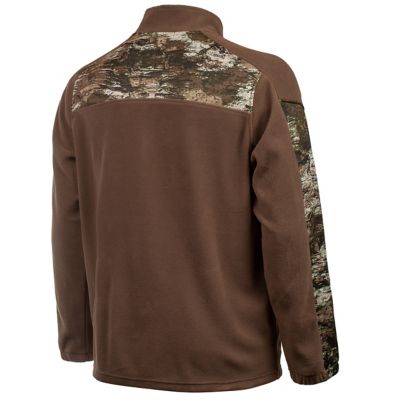Image showing  Men's Anti-Pill Fleece 1/4-Zip Pullover, Ash Brown/Tarnen