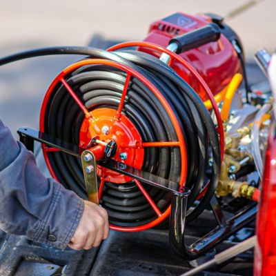 Image showing  50 gal. Capacity 1.3 HP Barrel-Mount Skid Sprayer with Honda GX35