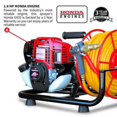 Image showing  50 gal. Capacity 1.3 HP Barrel-Mount Skid Sprayer with Honda GX35