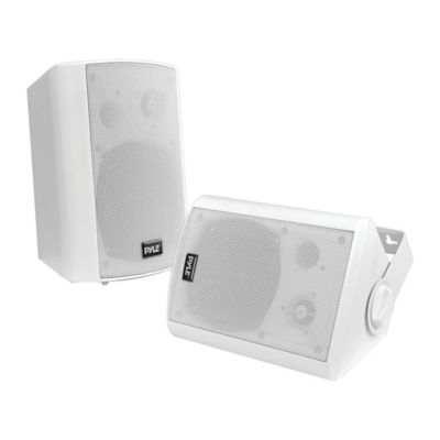 Pyle Indoor/Outdoor Wall-Mount Bluetooth Speaker System, White