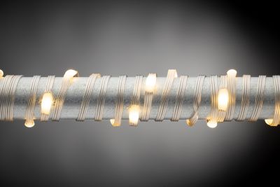 Gerson International 50 ft. 150-Light Indoor/Outdoor Warm White Micro LED Silver String Lights