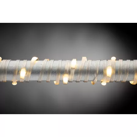 Gerson International Silver Micro LED String Lights 50 ft 150 Lights Indoor/Outdoor Warm White Outdoor String Lights