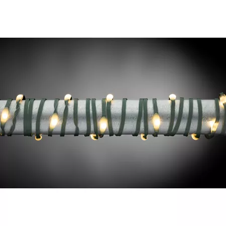 Gerson International Green Micro LED String Lights 50 ft 151 Lights Indoor/Outdoor Warm White Outdoor String Lights