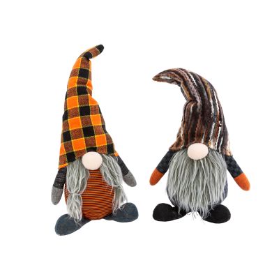 Gerson International 12 in. Plush Halloween Gnome Figurines, 2 pk.