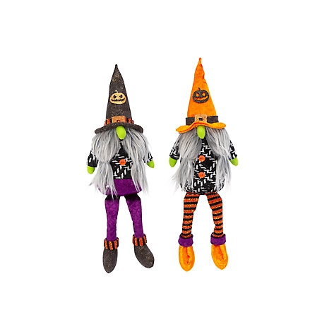 Gerson International 16 in. Plush Halloween Gnome Shelf Sitters, 2 pk.