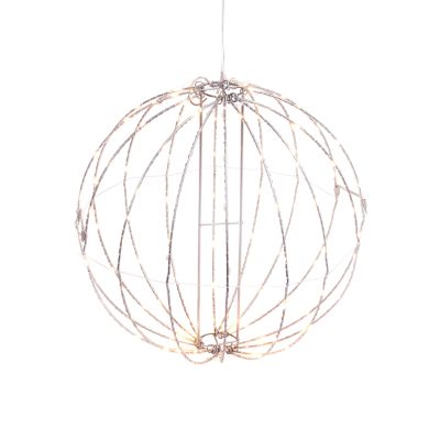 Gerson International 23.6 in. Electric Indoor/Outdoor LD Foldable Metal Sphere Light