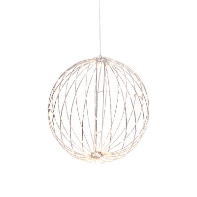 Gerson International 17 in. Electric Indoor/Outdoor LED Foldable Metal Sphere Light