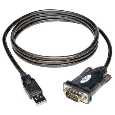 Tripp Lite USB A-Male to D9-Male Serial Adapter Cable, 5 ft.