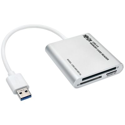 Tripp Lite USB 3.0 Memory Card Reader/Writer, Aluminum Case