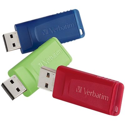Verbatim Store 'n Go 4 GB USB Flash Drives, 3-Pack