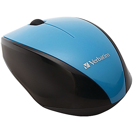 Verbatim Wireless Multi-Trac Blue LED Optical Mouse, Blue