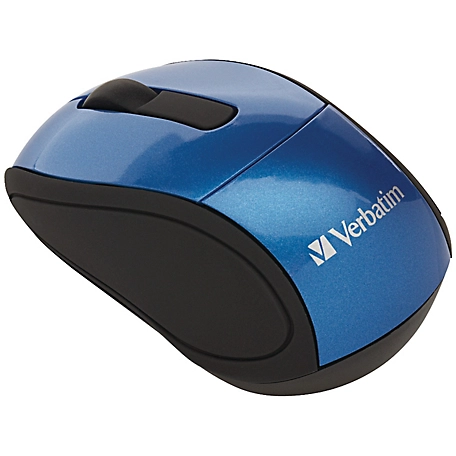 Verbatim Wireless Mini Travel Mouse, Blue