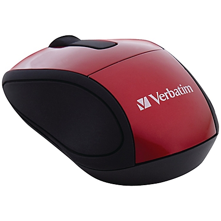 Verbatim Wireless Mini Travel Mouse, Red