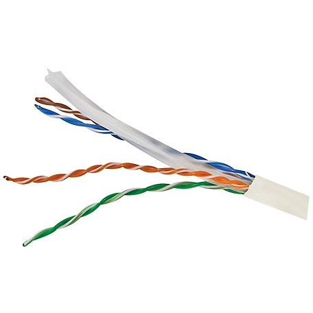 Verbatim 1,000 ft. CAT-6 UTP Solid Riser CMR Cable, White