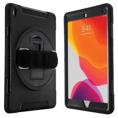 CTA Digital Protective Case with Built-In 360 Rotatable Grip Kickstand for iPad 7th Gen
