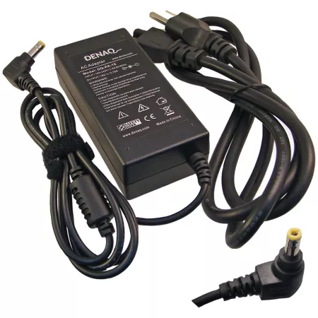 Denaq Replacement 19V AC Adapter for Dell Laptops Black Electrical Outlets & Adapters