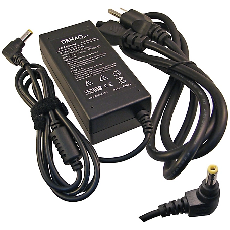 Denaq 19V Replacement AC Adapter for Dell Laptops, Black