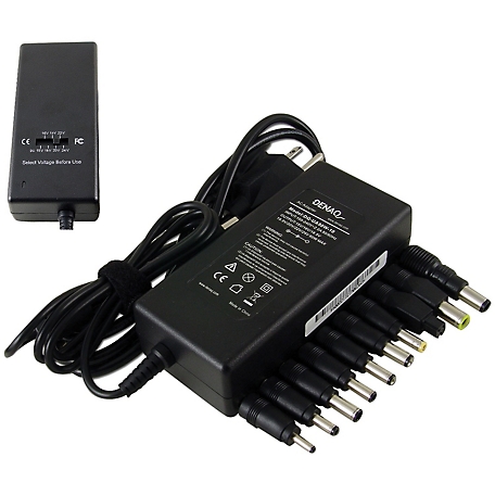 Denaq AC Adapter with 10 Interchangeable Tips, Black