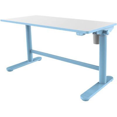 Hanover Kids' Adjustable Height Sit-Stand Desk, 20 in. W, For School, Crafts and Writing Stations, Electric Blue
