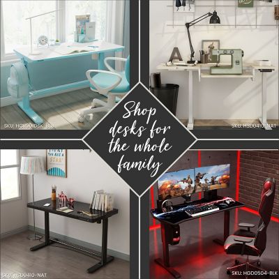 Image showing  24 in. W Natural Wood Motorized Workbench with Adjustable Height and Peg Board