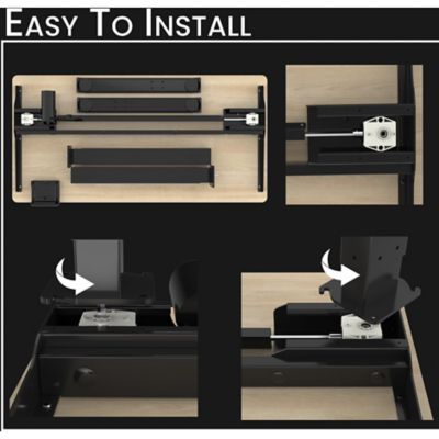 Image showing  47 in. Electric Sit-Stand Desk with Adjustable Heights, Natural
