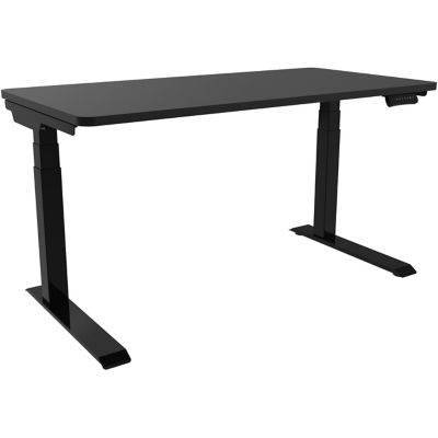 Hanover Electric Sit-Stand Desk with Adjustable and Programmable Heights, 55 in., Black